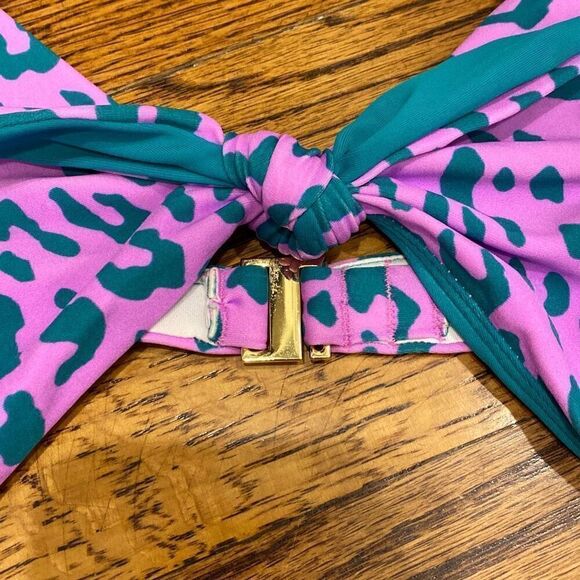 Diane von Furstenberg Morgan One Piece in Heyford Bubblegum & Cactus MEDIUM - Picture 3 of 7